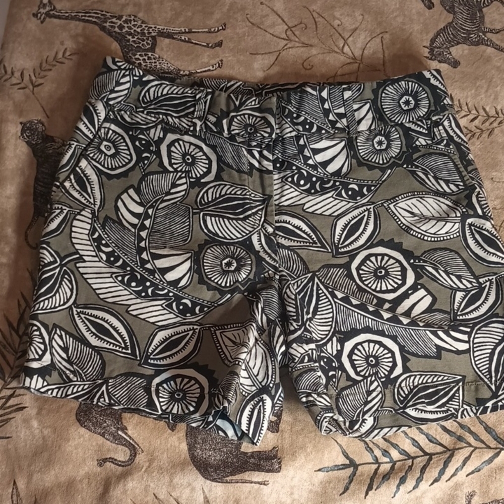 Loft Patterned Shorts Size 6